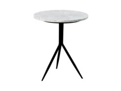 Bijzettafel DANA - Wit Marmer Wit