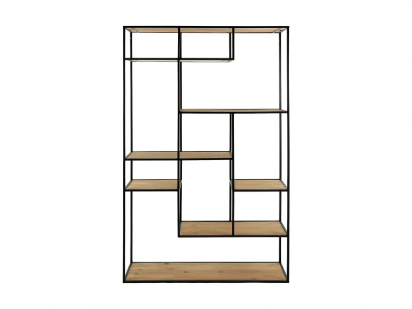 Groot Rek ESZENTIAL - Zwart Metaal/hout Hout 1 Groot Rek ESZENTIAL - Zwart Metaal/hout Hout