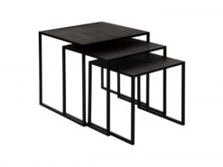 Set Van 3 Bijzettafels ESZENTIAL - Zwart Zwart