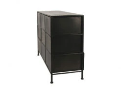 Commode 9 Lades TYPOGRAPHIC - Zwart Zwart -Zuiver || RICHMOND Verkoop pomax typographic 32730