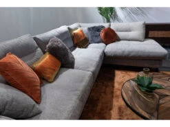 Hoekzetel DELIANA - Grijs Fossil 03 Grijs -Zuiver || RICHMOND Verkoop primavera furniture deliana 39740