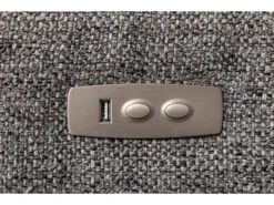 Hoekzetel BREGA Met Elektr. Relax - Grijze Stof Grijs -Zuiver || RICHMOND Verkoop recor brega 43030