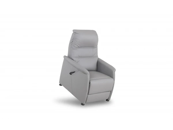 Elektrische Relaxfauteuil CORRIDO COMPACT - Grijs Leder Grijs 11 Elektrische Relaxfauteuil CORRIDO COMPACT - Grijs Leder Grijs - Afbeelding 11
