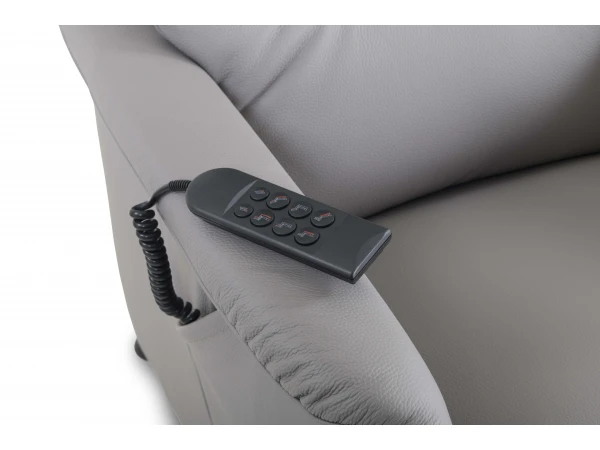 Elektrische Relaxfauteuil CORRIDO COMPACT - Grijs Leder Grijs 12 Elektrische Relaxfauteuil CORRIDO COMPACT - Grijs Leder Grijs - Afbeelding 12