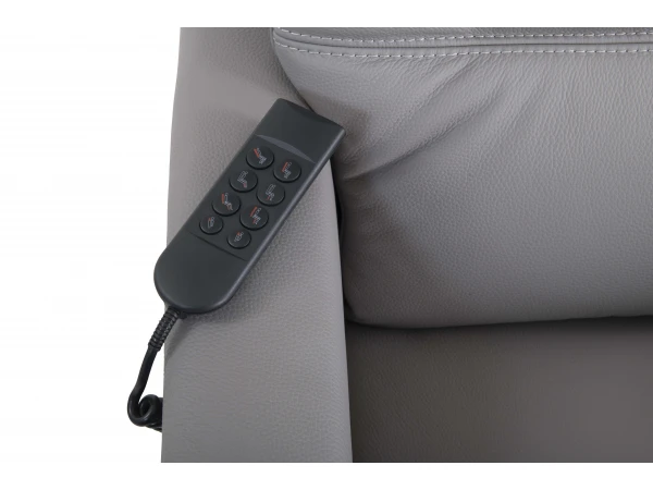 Elektrische Relaxfauteuil CORRIDO COMPACT - Grijs Leder Grijs 13 Elektrische Relaxfauteuil CORRIDO COMPACT - Grijs Leder Grijs - Afbeelding 13