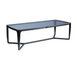 RICHMOND Salontafel MONFORT - Zwart Essenfineer/Glas Zwart