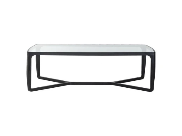 RICHMOND Salontafel MONFORT - Zwart Essenfineer/Glas Zwart 4 RICHMOND Salontafel MONFORT - Zwart Essenfineer/Glas Zwart - Afbeelding 4