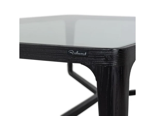 RICHMOND Salontafel MONFORT - Zwart Essenfineer/Glas Zwart 5 RICHMOND Salontafel MONFORT - Zwart Essenfineer/Glas Zwart - Afbeelding 5
