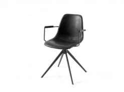 Draaibare Armstoel J515A - Zwart Zwart