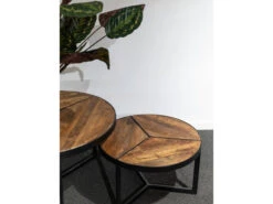 Set Van 2 Bijzettafels LAVEU - Mangolia Bruin -Zuiver || RICHMOND Verkoop richter design laveu 51687