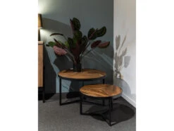 Set Van 2 Bijzettafels LAVEU - Mangolia Bruin -Zuiver || RICHMOND Verkoop richter design laveu 51688