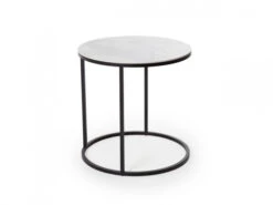 Salontafel MAYA - Witte Marmerlook Wit