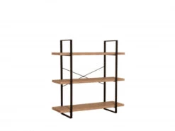 Open Rek Met 3 Planken Hout