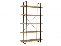 Open Rek Met 5 Planken Hout