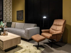 Fauteuil ANNA Met Voetbank - Cognac Cognac -Zuiver || RICHMOND Verkoop richter young design anna 54434