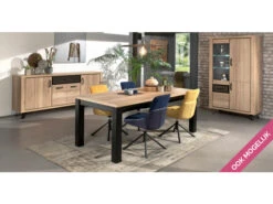 Eetkamertafel ARCHIE - Halifax Eik/zwart Metaal Hout -Zuiver || RICHMOND Verkoop richter young design archie 48267