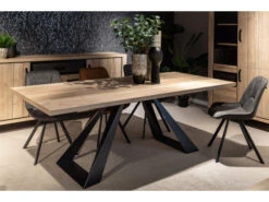 Eetkamertafel ARCHIE - Halifax Eik/zwart Metaal Hout -Zuiver || RICHMOND Verkoop richter young design archie 48729