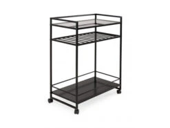 Bijzettafel BERLIN - Zwart Zwart