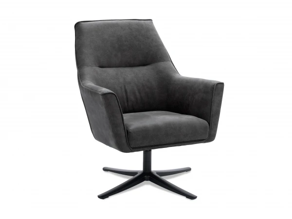 Fauteuil Op Draaivoet - Bull Graphite Grijs 1 Fauteuil Op Draaivoet - Bull Graphite Grijs