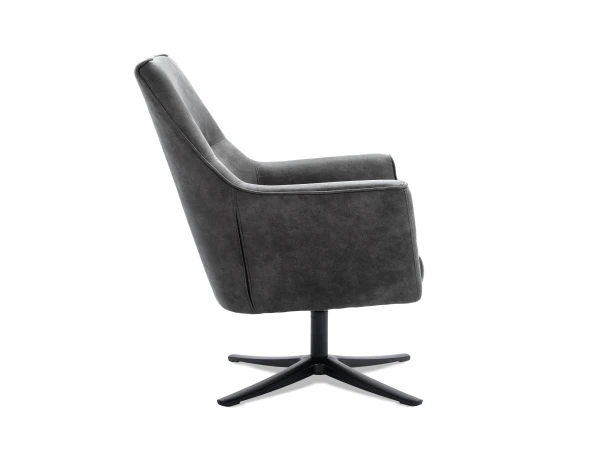 Fauteuil Op Draaivoet - Bull Graphite Grijs 5 Fauteuil Op Draaivoet - Bull Graphite Grijs - Afbeelding 5