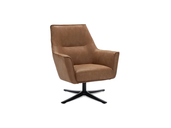 Fauteuil Op Draaivoet BRONCO - Camel Bruin 1 Fauteuil Op Draaivoet BRONCO - Camel Bruin