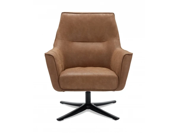 Fauteuil Op Draaivoet BRONCO - Camel Bruin 2 Fauteuil Op Draaivoet BRONCO - Camel Bruin - Afbeelding 2