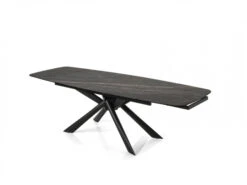 Uitschuiftafel CONNOR - Zwart/Goud Multicolor