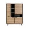 Lage Vitrine ESTHER Incl. Led - Minnesota Oak Natural Hout