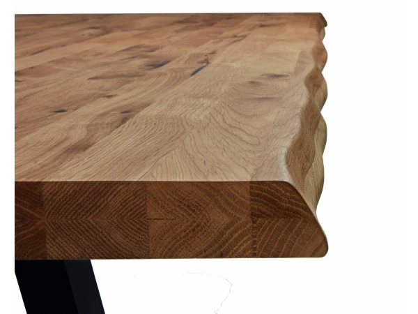 Boomstamtafel FENIX - Hout/zwart Hout 3 Boomstamtafel FENIX - Hout/zwart Hout - Afbeelding 3