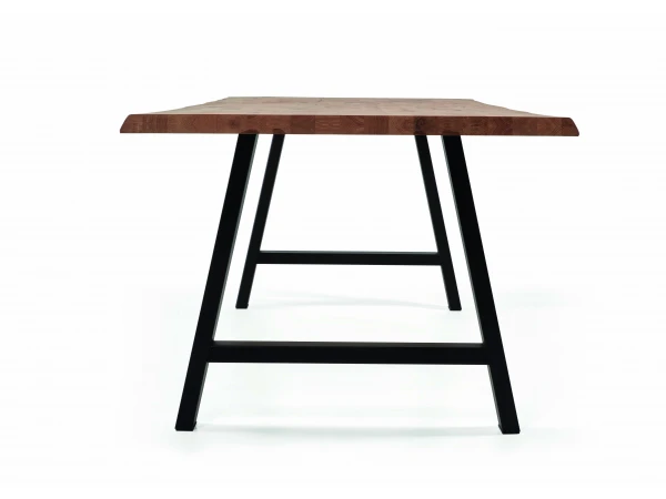 Boomstamtafel FENIX - Hout/zwart Hout 2 Boomstamtafel FENIX - Hout/zwart Hout - Afbeelding 2