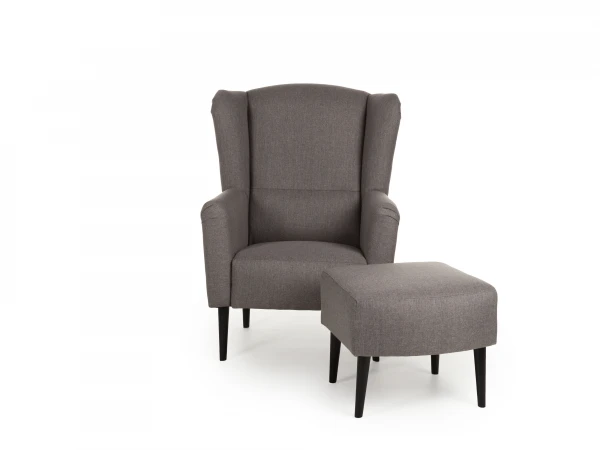 Fauteuil En Voetbank IBIZA - Inari Taupe Grijs 2 Fauteuil En Voetbank IBIZA - Inari Taupe Grijs - Afbeelding 2