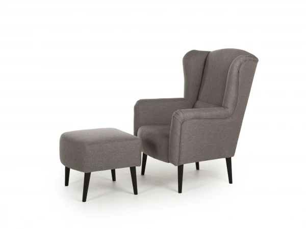 Fauteuil En Voetbank IBIZA - Inari Taupe Grijs 1 Fauteuil En Voetbank IBIZA - Inari Taupe Grijs