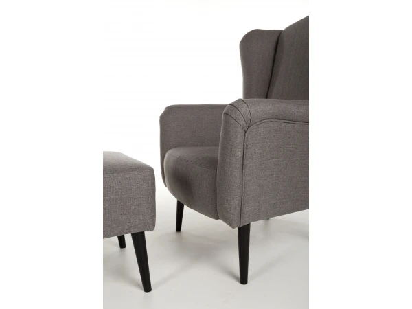 Fauteuil En Voetbank IBIZA - Inari Taupe Grijs 6 Fauteuil En Voetbank IBIZA - Inari Taupe Grijs - Afbeelding 6