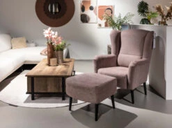 Fauteuil IBIZA - Matana Rosa Roze 17 Fauteuil IBIZA - Matana Rosa Roze -Zuiver || RICHMOND Verkoop richter young design ibiza poef 63964