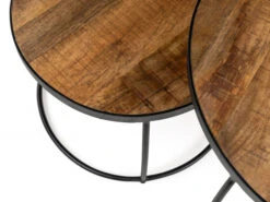 Set Van 2 Bijzettafels LARS - Mangolia Bruin -Zuiver || RICHMOND Verkoop richter young design lars 39968