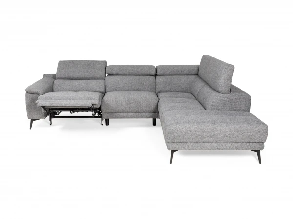 Hoeksalon Met 1 Elektr. Relax LENON - Grijs Grijs 3 Hoeksalon Met 1 Elektr. Relax LENON - Grijs Grijs - Afbeelding 3