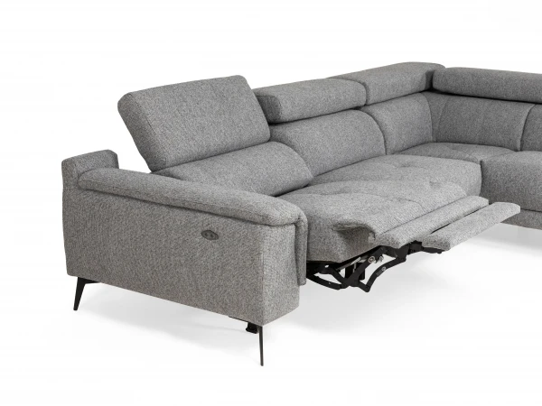 Hoeksalon Met 1 Elektr. Relax LENON - Grijs Grijs 13 Hoeksalon Met 1 Elektr. Relax LENON - Grijs Grijs - Afbeelding 13