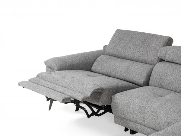 Hoeksalon Met 1 Elektr. Relax LENON - Grijs Grijs 14 Hoeksalon Met 1 Elektr. Relax LENON - Grijs Grijs - Afbeelding 14