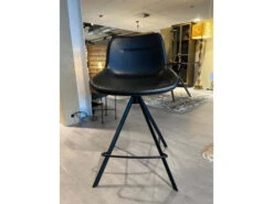 Barstoel PRESTON - Vintage Black Zwart