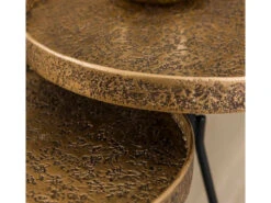 Bijzettafelset METALLIC - Antiek Brons Brons -Zuiver || RICHMOND Verkoop richter young design rond metallic 59890