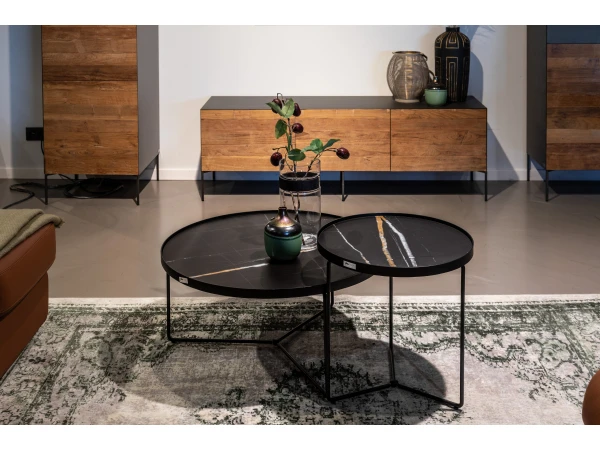 Salontafel RONDA - Zwart Zwart 4 Salontafel RONDA - Zwart Zwart - Afbeelding 4