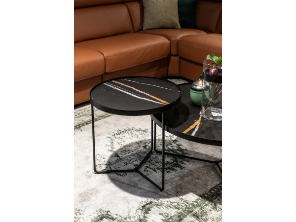 Salontafel RONDA - Zwart Zwart 5 Salontafel RONDA - Zwart Zwart - Afbeelding 5