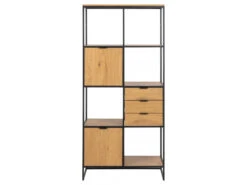 Boekenrek SWINDON - Hout/Zwart Hout