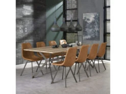 Eetkamerstoel ZIGZAG - Cowhide Bruin Bruin -Zuiver || RICHMOND Verkoop richter young design zig zag 37633