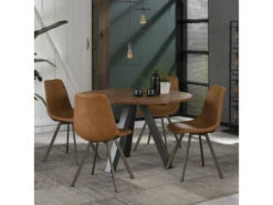 Eetkamerstoel ZIGZAG - Cowhide Bruin Bruin -Zuiver || RICHMOND Verkoop richter young design zig zag 37634