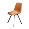 Eetkamerstoel ZIGZAG - Cowhide Bruin Bruin