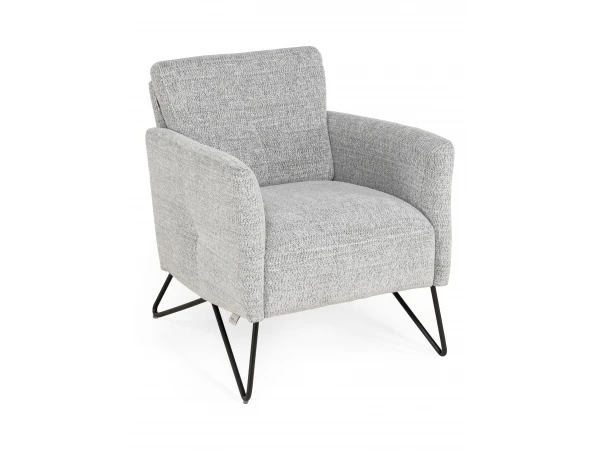 Fauteuil ALVA - Tivoli Ethno Grijs 2 Fauteuil ALVA - Tivoli Ethno Grijs - Afbeelding 2