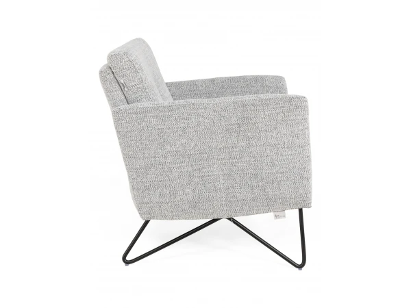 Fauteuil ALVA - Tivoli Ethno Grijs 3 Fauteuil ALVA - Tivoli Ethno Grijs - Afbeelding 3