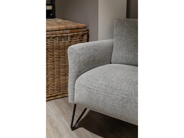 Fauteuil ALVA - Tivoli Ethno Grijs 12 Fauteuil ALVA - Tivoli Ethno Grijs - Afbeelding 12