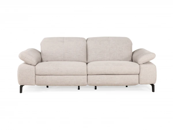 2,5-zit Met Elektr. Relaxen DAVIS - Beige Beige 2 2,5-zit Met Elektr. Relaxen DAVIS - Beige Beige - Afbeelding 2